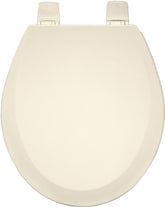 Bemis 500PROAR-006 Toilet Seat, Round, Molded Wood, Beige, Adjustable Hinge
